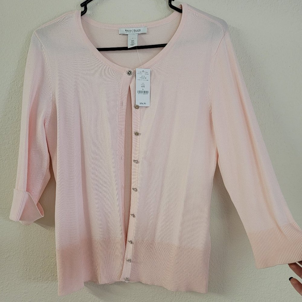 White House Black Market Pink Sweater/Cardigan